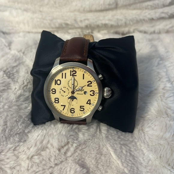 INGERSOLL  IN1224 WATCH MEN YELLOW/BLUE DIAL AUTOMATIC GERMAN DESIGN - Picture 2 of 6